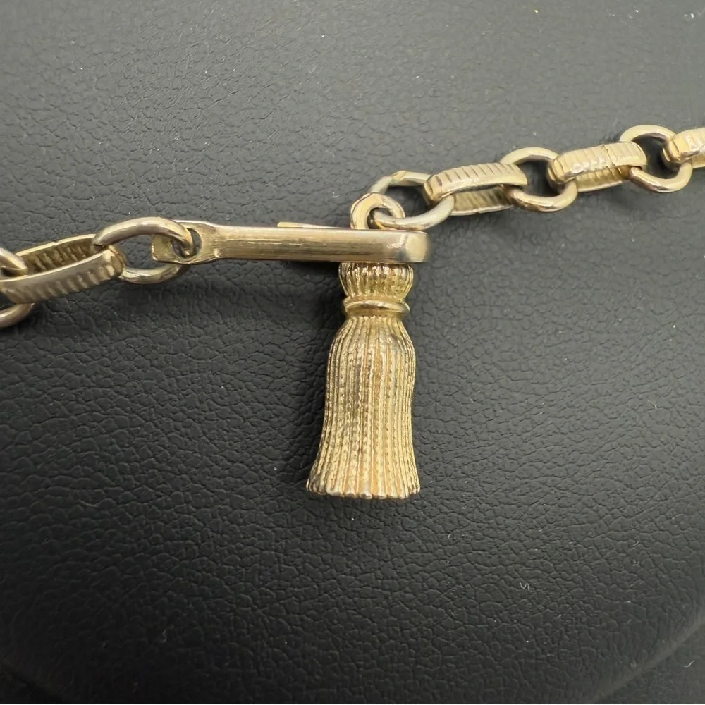 Signed Coro Mid Century White and Gold Collar Necklace with Dramatic Spikes - Picture 7 of 17